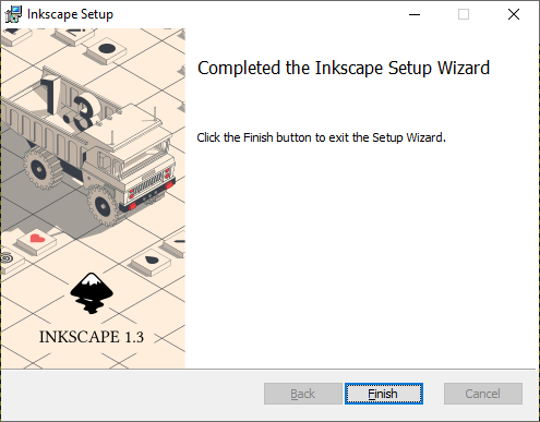 Completed the Inkscape Installation
